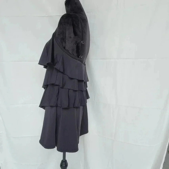 Fit 4 Ur Hips One piece Flattering ruffle Tiered swim Shorts Romper Black sz 10 - Picture 4 of 10